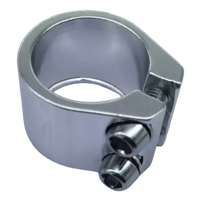 Collier de serrage de tige de selle de vélo 28,6 mm en alliage d'aluminium, sans outil, avec amortis