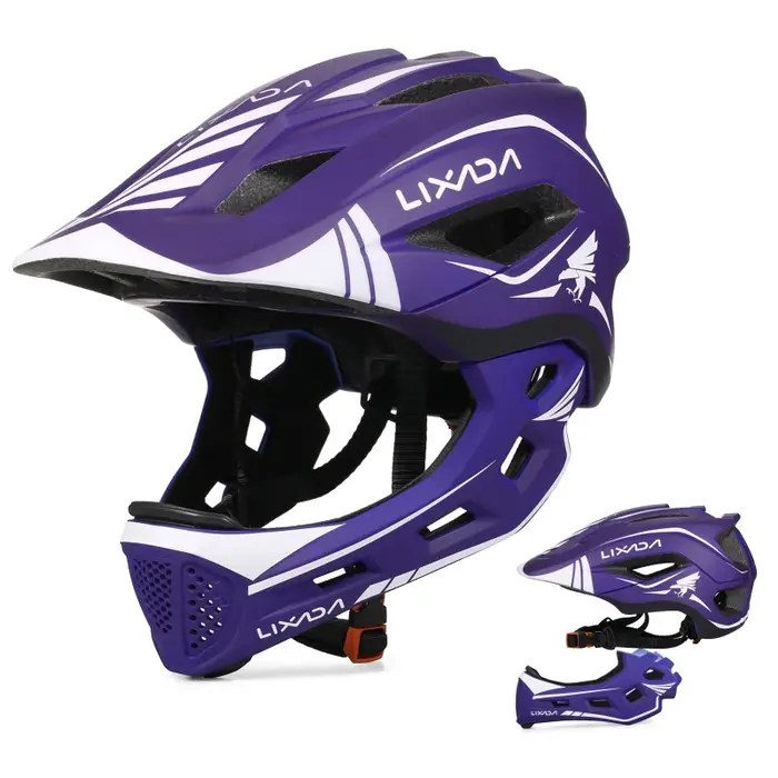 Casque intégral amovible avec poignées pour enfants, équipement de protection pour le cyclisme, le s
