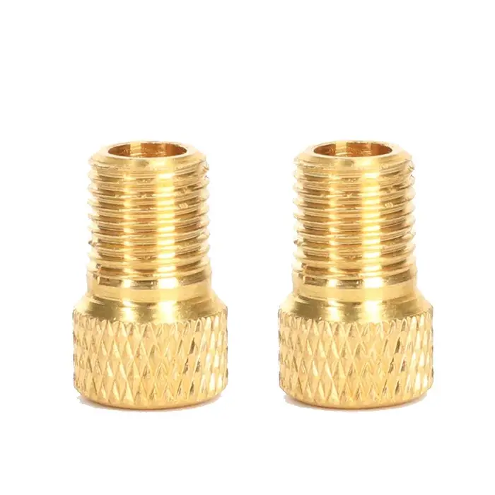 Adaptateur Presta à Schrader de vélo, adaptateur de Valve de pneu de vélo en cuivre doré, connecteur