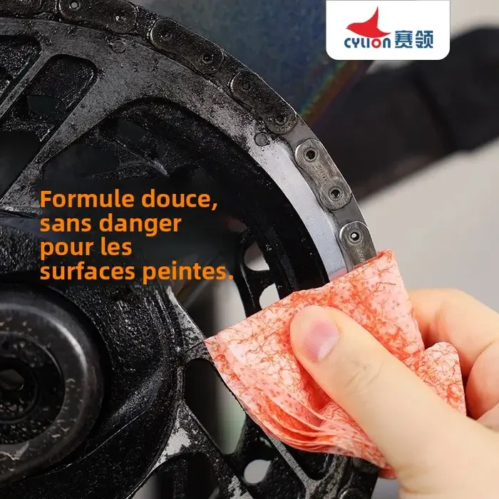 Lingettes de nettoyage jetables pour chaîne de vélo