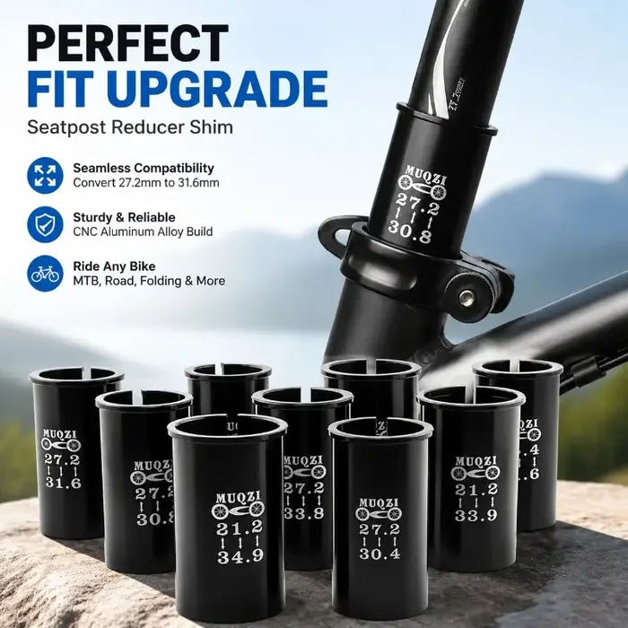 Adaptateur de réducteur de tube de selle de vélo