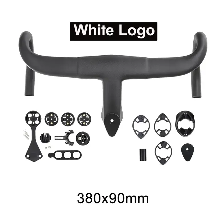 Poignée de vélo de route intégrée en carbone intégral avec câblage interne complet, logo original, p