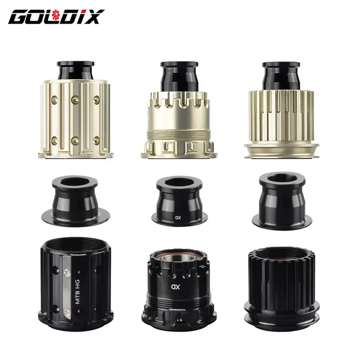 Adaptateur de moyeu de vélo GOLDIX avec embout QR/THRU corps de moyeu de vélo HG/XD/MS pour moyeu li