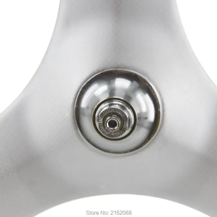 Roues de vélo en carbone 700C à 3 rayons Tri-spoke finition mate pour vélo de route piste et fixed gear pneu tubulaire