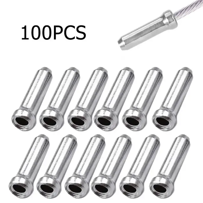 100 × pointe de câble de levier de frein de vélo ligne de frein en aluminium dérailleur changement d