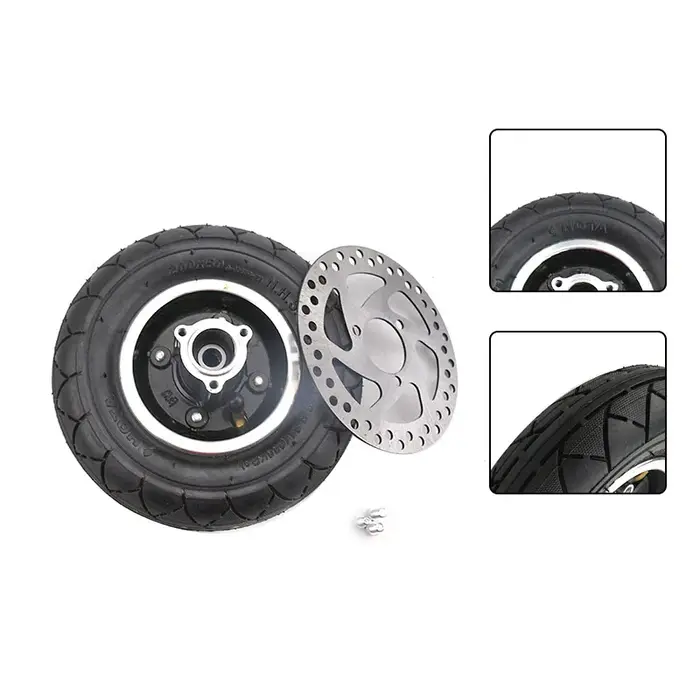 Roue gonflable de 8 pouces 200x50 avec disque de frein pour trottinette électrique Speedway Mini 4 Pro