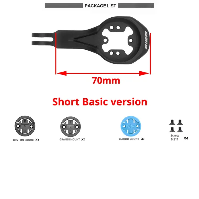 Pour Trek Bontrager Blendr BMC ICS Cervelo tige de vélo guidon avant Gopro Combo support pour Garmin Wahoo Bryton