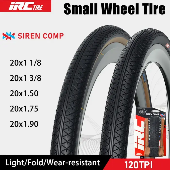 IRC SIREN COMP BMX pneu de vélo pliable 406/451 petite roue