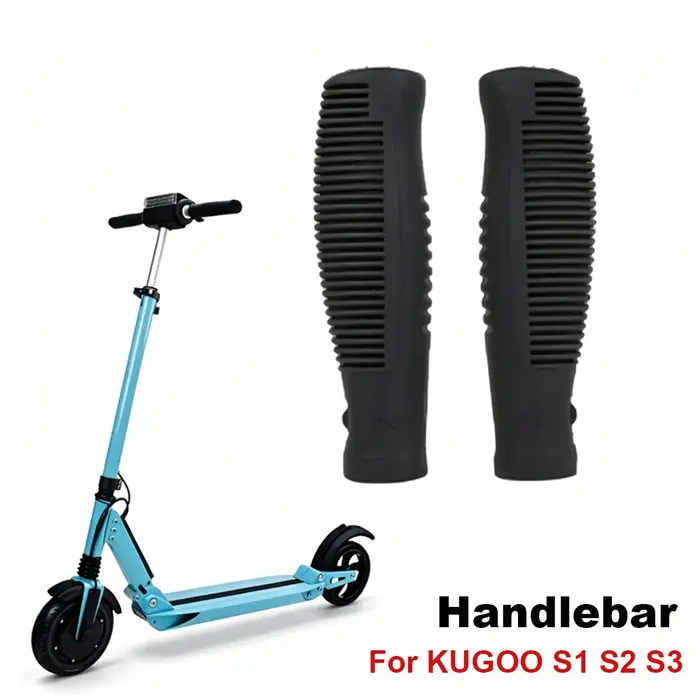 Poignées de scooter électrique pour KUGOO S1 S2 S3, poignées en caoutchouc, accessoires pour scooter électrique, poignées confortables résistantes à l'usure, pièces de rechange