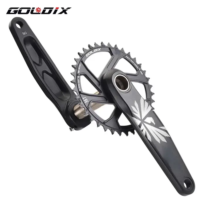 GOLDIX – pédalier de vélo vtt, plateau de vélo 170mm 175mm noir 0 degrés 30T 32T 34T 36T 38T en alli