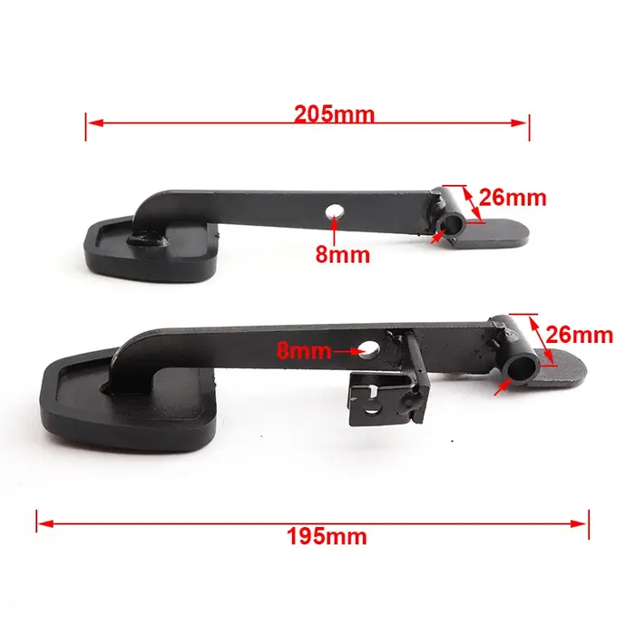 2 types différents de pédales de vélo de plage