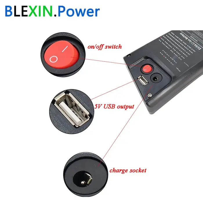 Batterie de vélo électrique cachée Scimitar incurvée 36V 7.8Ah 9Ah 10.5Ah
