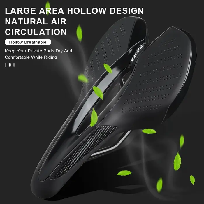 Selle de vélo avec feu arrière