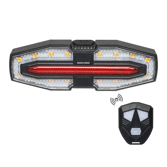Clignotants feux arrière de vélo télécommande sans fil feu arrière de vélo indicateur de Direction l