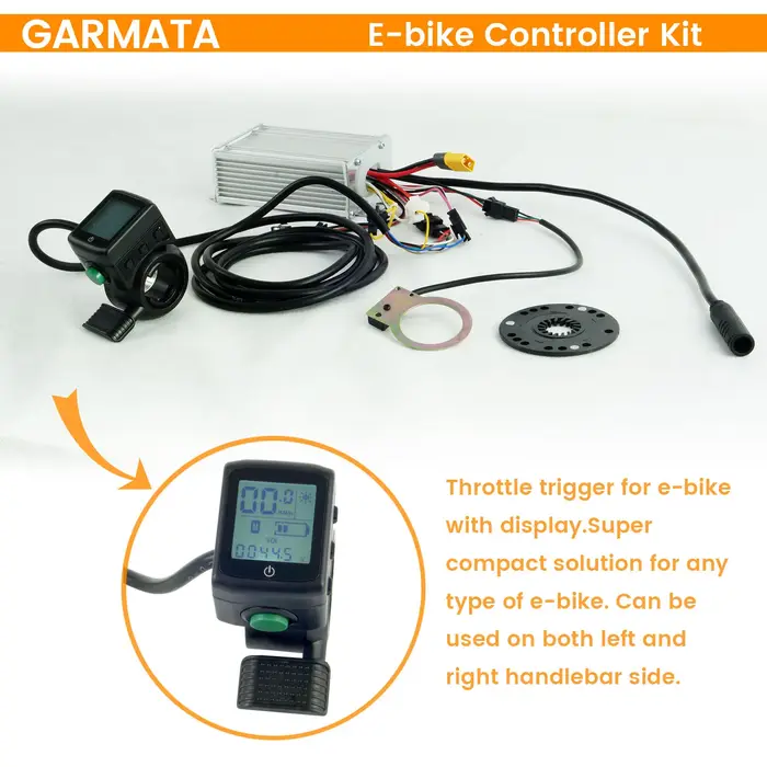 Kit de contrôleur de vélo électrique avec écran, Throttle, connecteur de moteur WP, 3 vitesses, 48V,