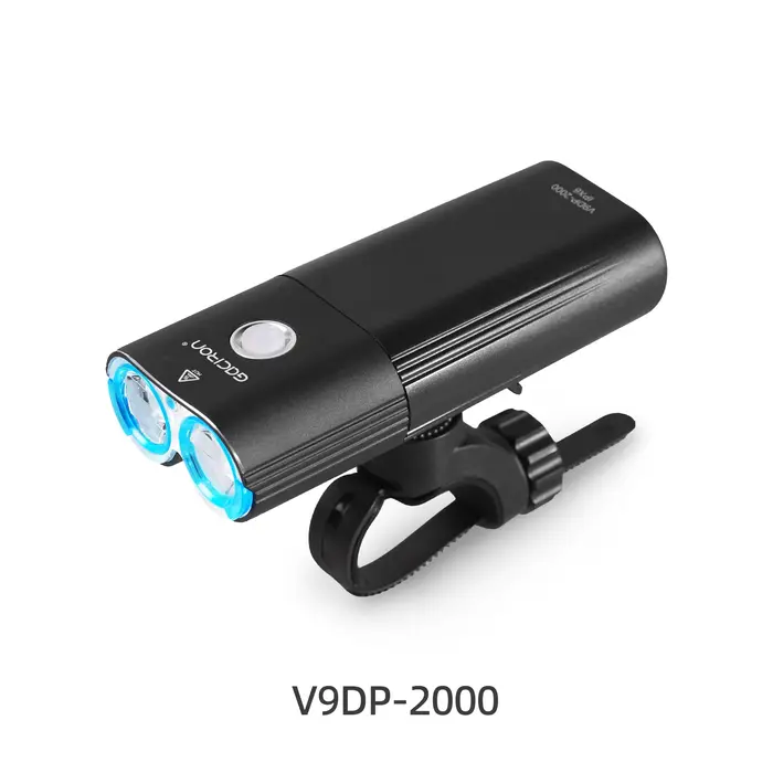 GACIRON V9DP-2000 phare 2000 lumens vélo avant lumière étanche USB Rechargeable 6700mAh
