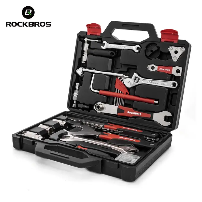 ROCKBROS Kit d'outils de réparation de vélo boîte multifonctionnelle 22 en 1 combinaison d'outils d'