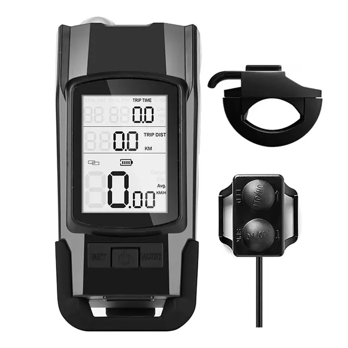 Klaxons de vélo légers, compteur de vitesse, accessoires de vélo multifonctionnels