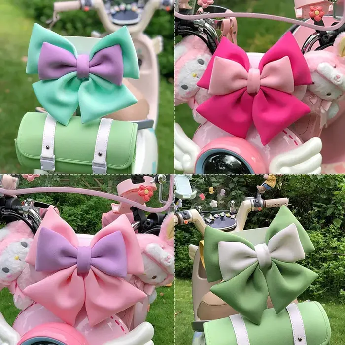 Casque de vélo électrique avec nœud papillon