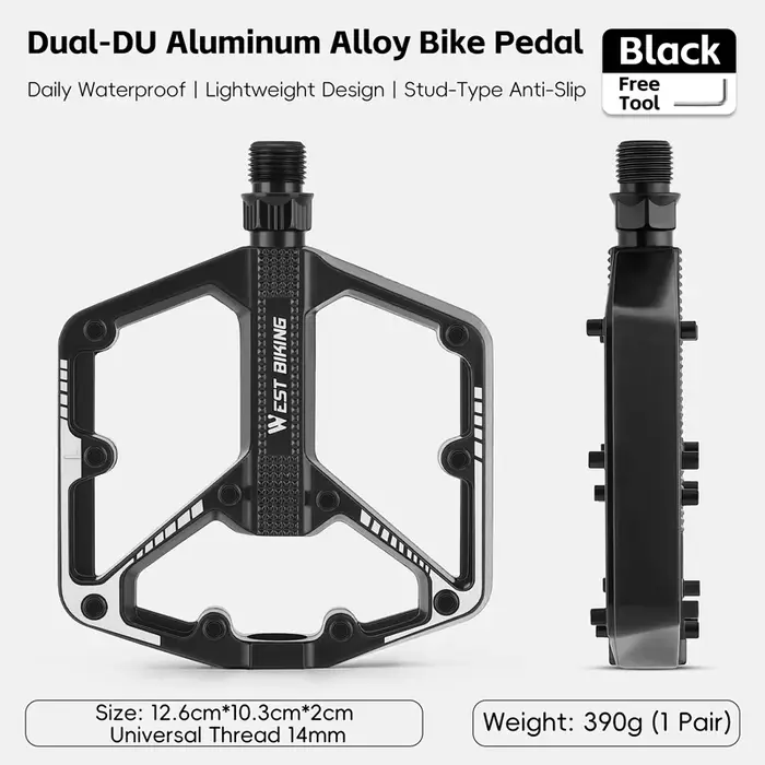 WEST BIKING DU roulement pédale de vélo anti-dérapant