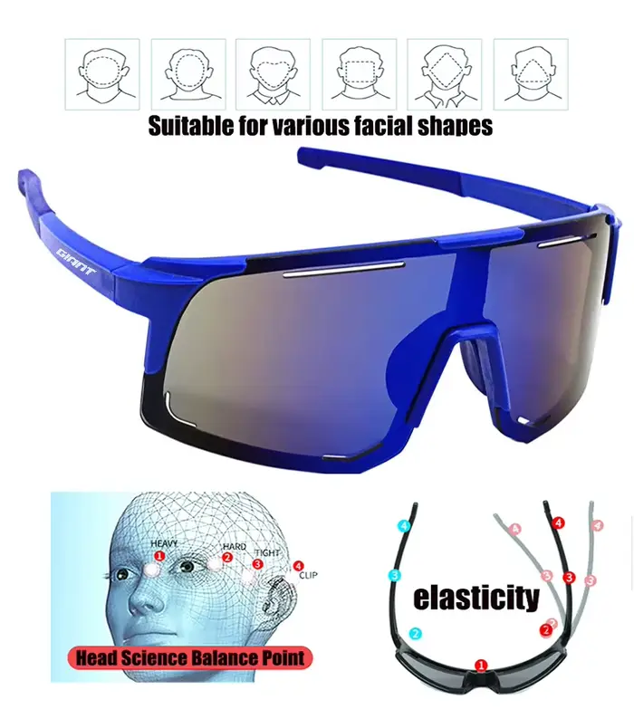 Giant【 Lunettes de soleil de pêche pour cyclisme – Unisexe