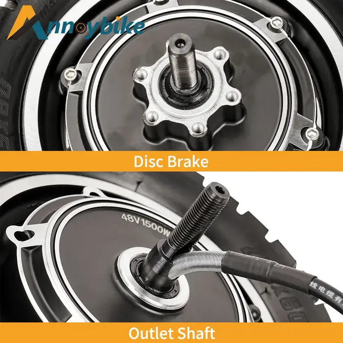 Moteur de trottinette électrique 10 pouces 48V 60V 1000W 1200W 1500W avec contrôleur 30A