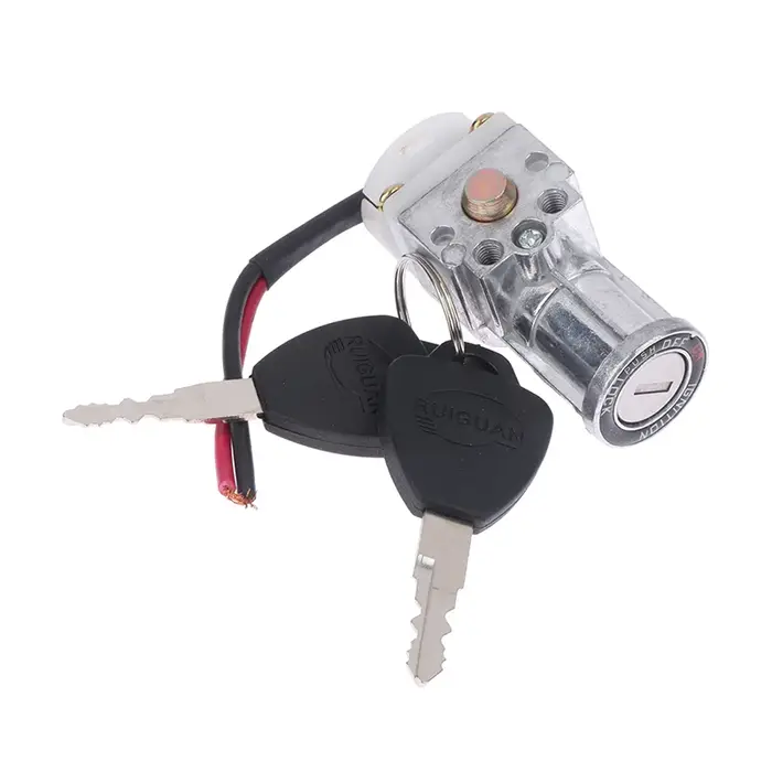 1x serrure de batterie 2x clé plus grande tête Type vélo électrique allumage marche/arrêt interrupteur à clé charge