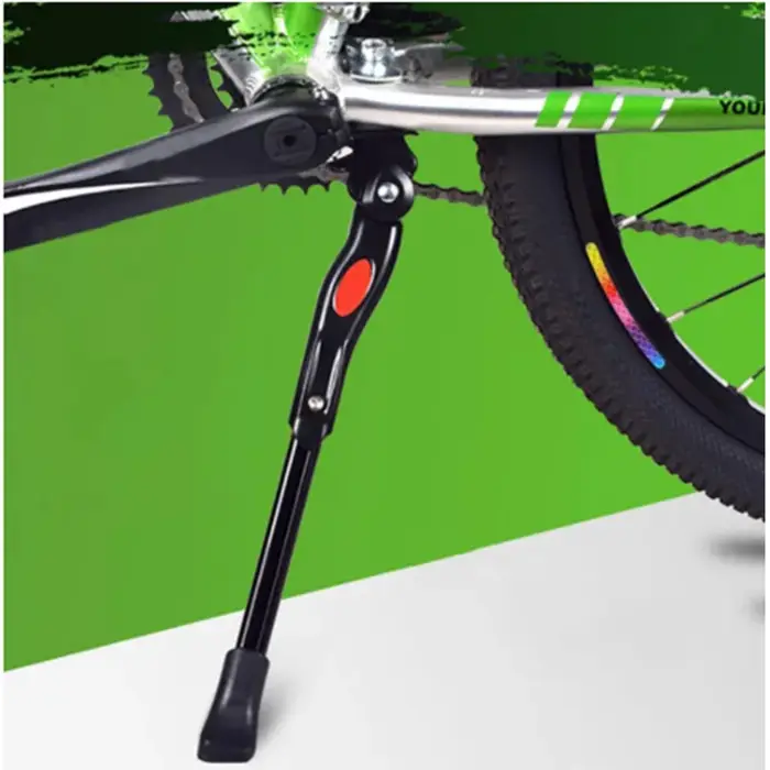 Support de stationnement réglable pour vélo de route et vélo électrique en alliage d'aluminium noir robuste pour roues 24 à 27 pouces