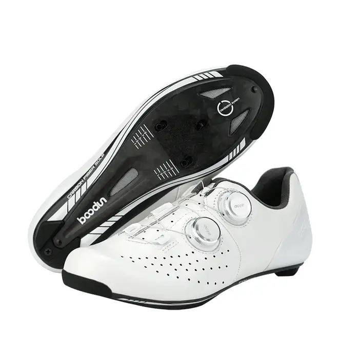 Chaussures de cyclisme sur route respirantes pour hommes, chaussures de sport en cuir ultra légères