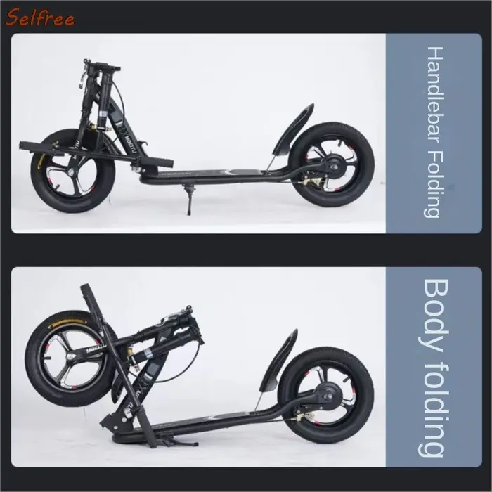 Selfree-Trottinette Pliante Portable pour Adolescents de Plus de 10 Ans et Adultes