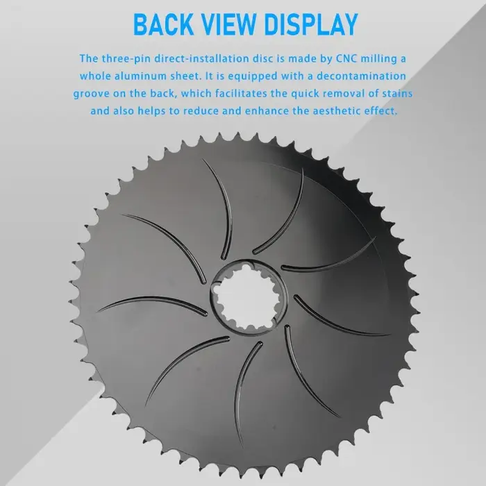 Plateau de pédalier RIRO 3 boulons pour vélo Scram GXP en alliage d'aluminium