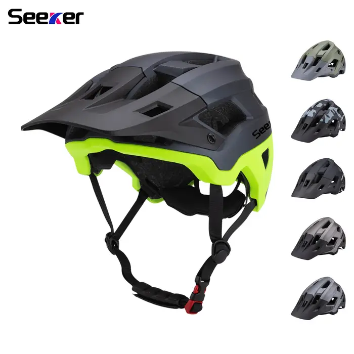 Casque de vélo Seeker adulte une pièce casques de vélo de route de montagne hommes et femmes taille L casque de vélo équipement d'équitation en plein air