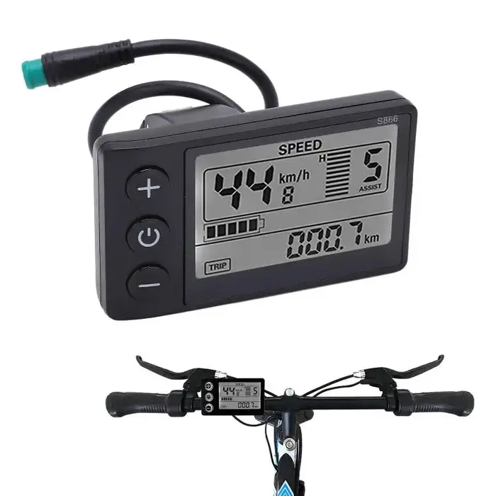 Écran LCD haute définition pour vélo électrique, grand écran, compteur pour scooter électrique, util
