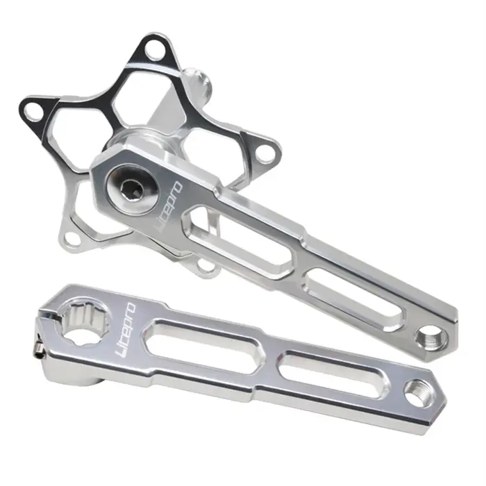 JKLapin Litepro – manivelle de vélo pliante en alliage d'aluminium à cinq griffes