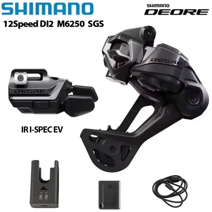 NOUVEAU VTT SHIMANO 12s Di2 DEORE SW-M6250 RD-M6250 SGS Vélo de montagne avec chargeur EC-DN100
