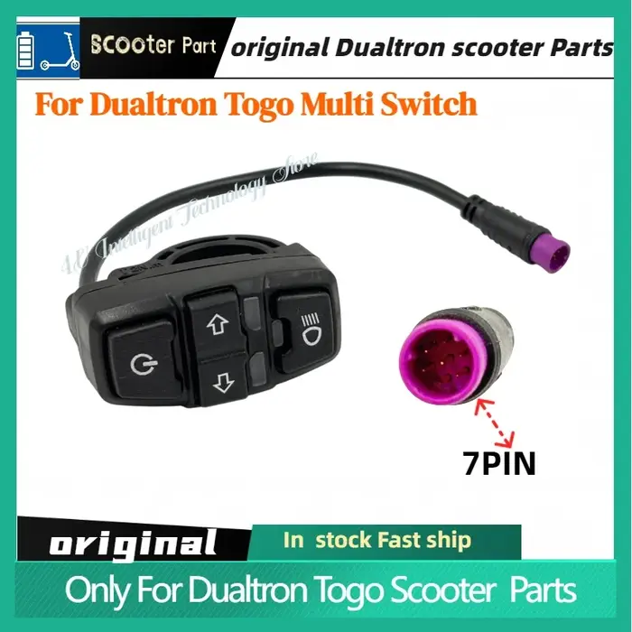 Commutateur multifonction Minimotors Dualtron Togo avec clignotant/alimentation/phare pour le modèle : Pièces de