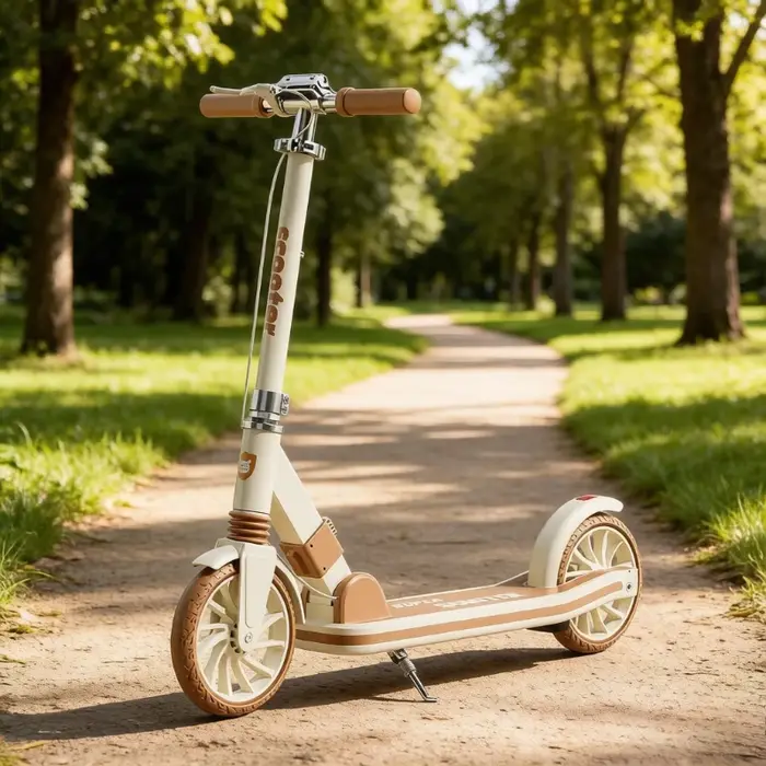 Trottinette pliable à 2 roues pour adolescents et adultes, cadre en aluminium léger, plateau en acier robuste et durable pour les trajets en ville