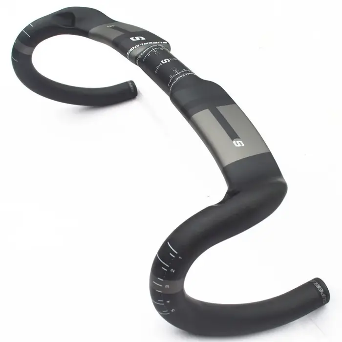 Guidon de vélo de route en fibre de carbone Superlogic-Matte
