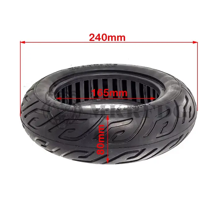 Pneu solide de 10 pouces 10x2.70-6.5 pour Scooter électrique voiture auto-équilibrée 70/65-6.5