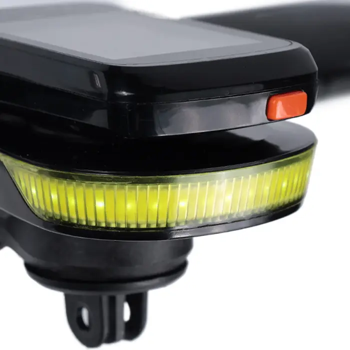 Phare avant de vélo étanche IPX6 pour Garmin avec support pour ordinateur