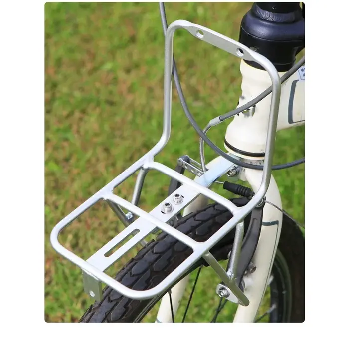 Panier avant en aluminium/alliage pour vélo de montagne pliable de 20 pouces