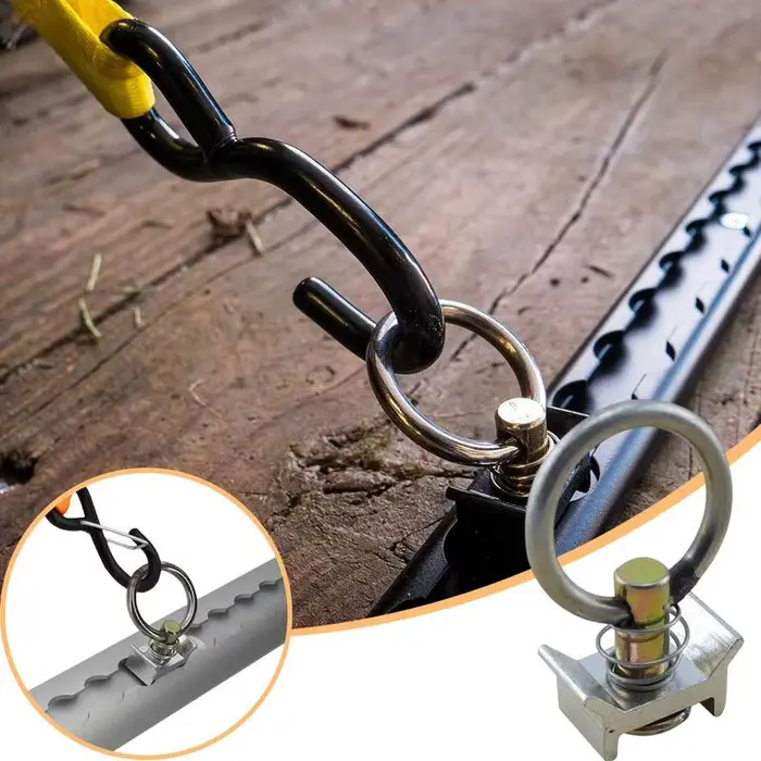 Système d'arrimage de piste en L, Rail d'arrimage de livraison en aluminium pour remorque fermée, fixation de fret en voie en L pour le transfert de Trarvel
