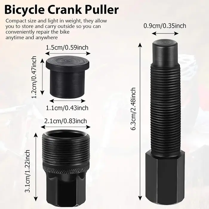 Extracteur de manivelle de vélo 1/2 pièces