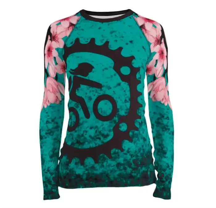 Maillot de vélo été femmes VTT descente DH enduro séchage rapide à manches longues chemise de cyclis