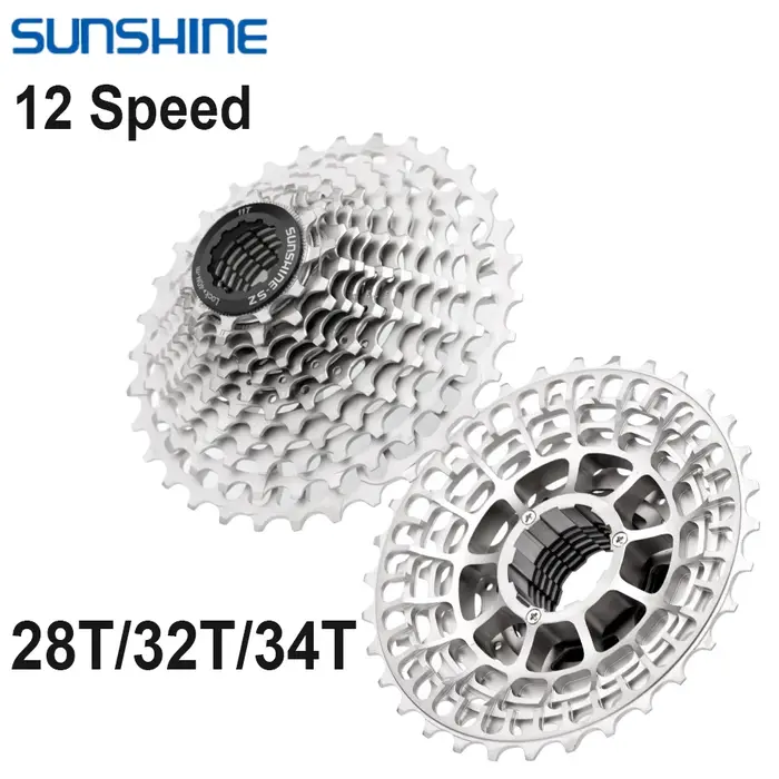 SUNSHINE – Cassette ultralégère à 12 vitesses pour vélo de route