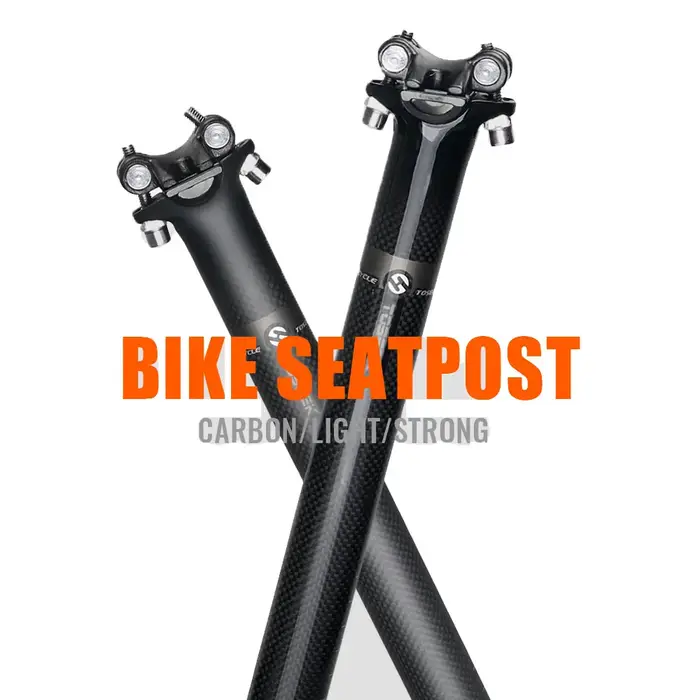 TOSEEK - Tige de selle de vélo en carbone