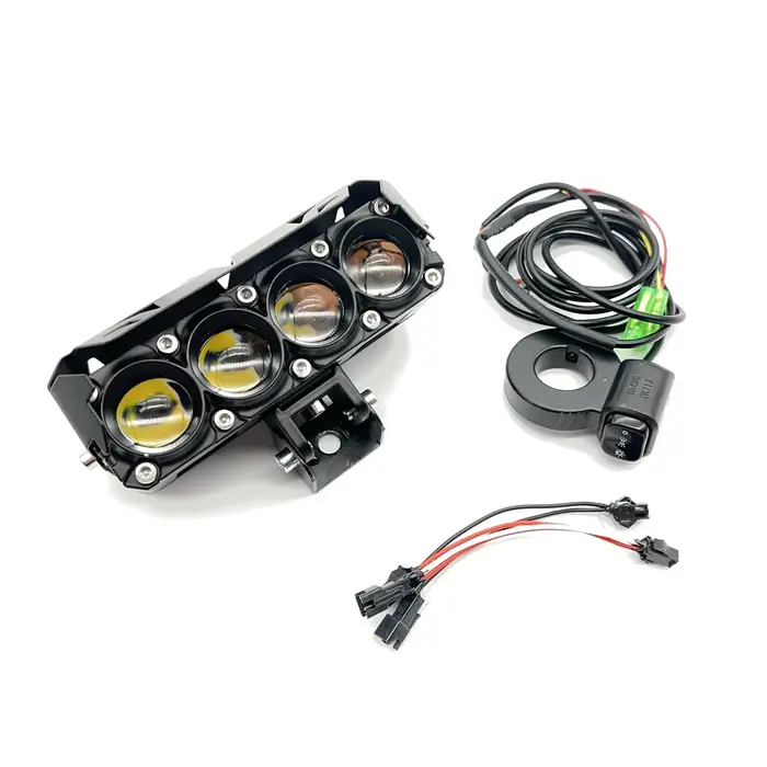 Phare avant Four EYE Spotlight 38W pour tous les scooters Dualtron Thunder Victor Spider DT3, moto modifiée avec interrupteur