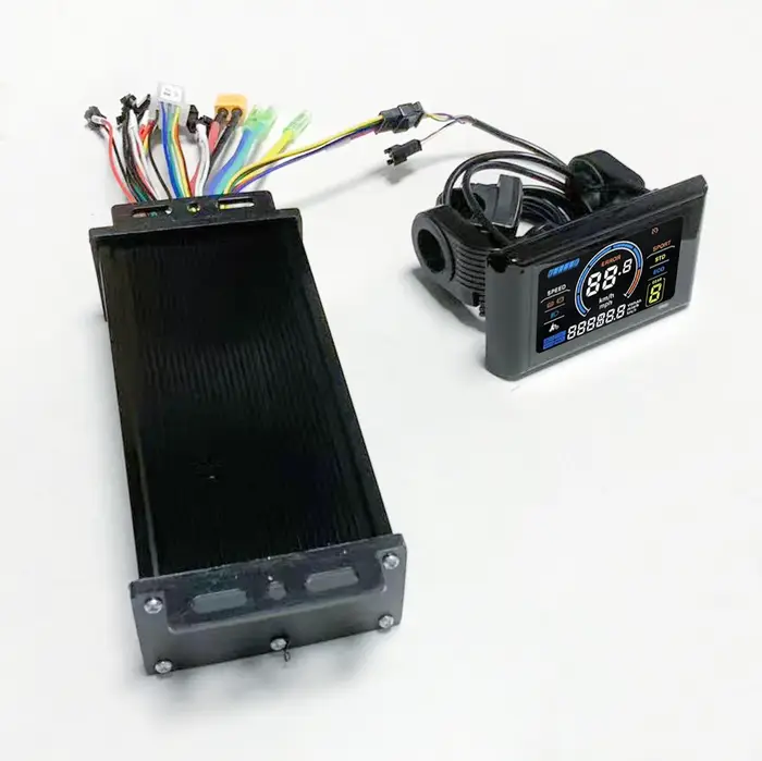 Contrôleur d'onde sinusoïdale de moteur sans balais de vélo électrique 36V 48V 60V 40A 1000W 1500W 2000W avec écran LCD couleur S900 pour Scooter e-mountain