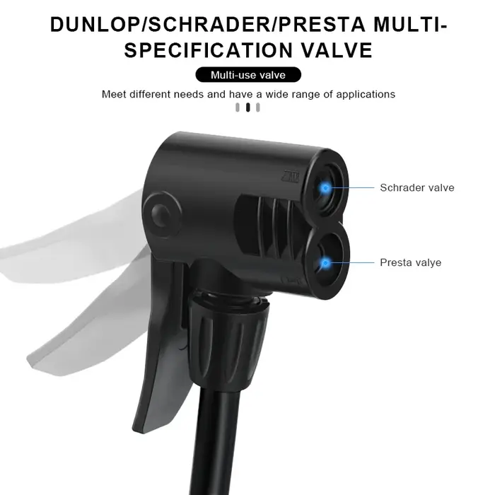 Pompe à vélo haute pression pour VTT et vélo de route
