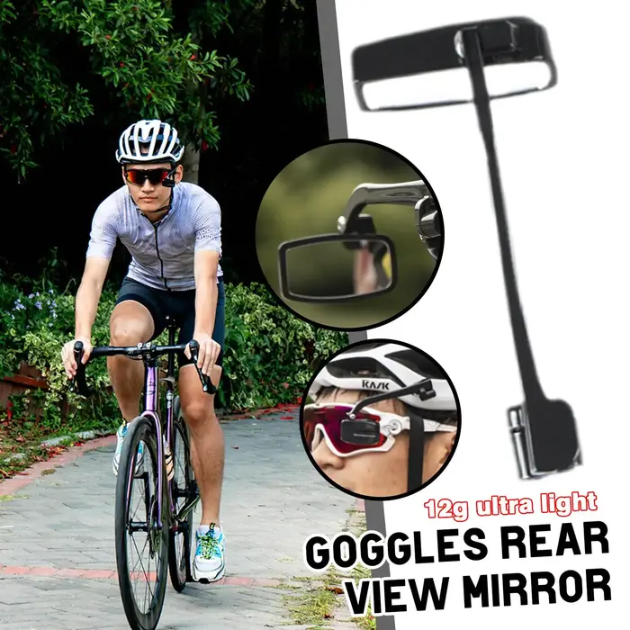 Vélo vélo cyclisme lunettes d'équitation rétroviseur 360 réglage de la vue arrière monture de lunettes casque